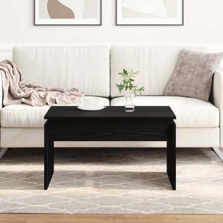 Mesa de café  Negra de Roble 68x38x50 cm de Madera Compuesta | Foro24.es | Tu tienda online para hogar, jardín y más Foro24.es