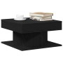 Mesa de café Negra de roble 57x57x30 cm de madera ingenida de , Mesas de centro - Ref: Foro24-862665, Precio: 59,46 €, Descue...