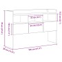 Aparador Negro de Roble 105x30x70 cm en Madera de , Aparadores - Ref: Foro24-862666, Precio: 99,44 €, Descuento: %