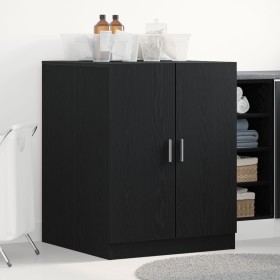 Armario para Lavadora Roble Negro 70,5x71,5x91,5 cm Madera Elaborada de , Accesorios para lavadoras y secadoras - Ref: Foro24...