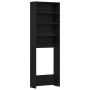 Armario para Lavadora Roble Negro 64x24x190 cm Madera Técnica de , Accesorios para lavadoras y secadoras - Ref: Foro24-862668...