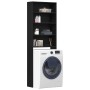 Armario para Lavadora Roble Negro 64x24x190 cm Madera Técnica de , Accesorios para lavadoras y secadoras - Ref: Foro24-862668...