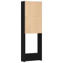 Armario para Lavadora Roble Negro 64x24x190 cm Madera Técnica de , Accesorios para lavadoras y secadoras - Ref: Foro24-862668...