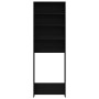 Armario para Lavadora Roble Negro 64x24x190 cm Madera Técnica de , Accesorios para lavadoras y secadoras - Ref: Foro24-862668...