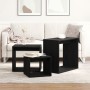 Mesas Nido  3 pcs de Madera Ingenierizada de Roble Negro | Foro24.es | Tu tienda online para hogar, jardín y más Foro24.es