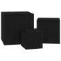 Conjunto de Mesas Laterales Apilables de 3 Piezas de Madera Ingenierada en Negro de , Mesas auxiliares - Ref: Foro24-862676, ...