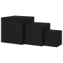 Conjunto de Mesas Laterales Apilables de 3 Piezas de Madera Ingenierada en Negro de , Mesas auxiliares - Ref: Foro24-862676, ...
