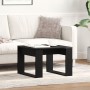 Mesa Auxiliar de Roble Negro - 50x50x35 cm, Hecha de Madera Ingenierada de , Mesas de centro - Ref: Foro24-862679, Precio: 40...