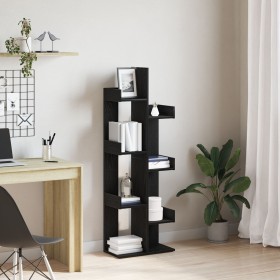 Estantería Roble Negro 48x25,5x140 cm Madera Compuesta de , Librerías y estanterías - Ref: Foro24-862681, Precio: 57,66 €, De...