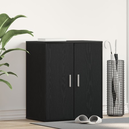 Armario para zapatos Negro Roble 60x35x70 cm Madera de , Zapateros y organizadores de calzado - Ref: Foro24-862682, Precio: 8...