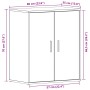 Armario para zapatos Negro Roble 60x35x70 cm Madera de , Zapateros y organizadores de calzado - Ref: Foro24-862682, Precio: 8...