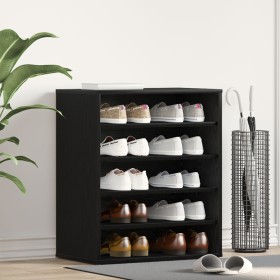 Armario para zapatos Negro Roble 60x35x70 cm Madera de , Zapateros y organizadores de calzado - Ref: Foro24-862683, Precio: 7...