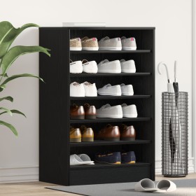 Zapatero Negro Roble 60x35x92 cm Madera de , Zapateros y organizadores de calzado - Ref: Foro24-862684, Precio: 90,85 €, Desc...