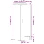 Armario para zapatos Negro Roble 32x35x92 cm de madera de , Zapateros y organizadores de calzado - Ref: Foro24-862685, Precio...
