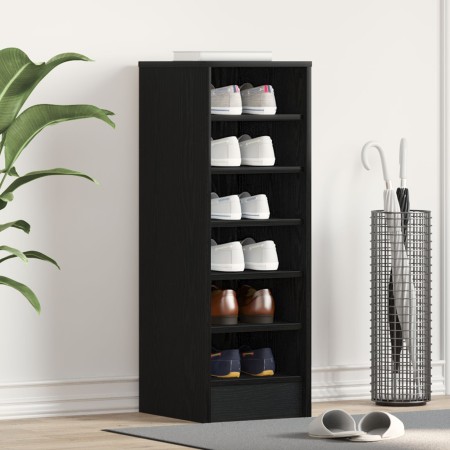 Zapatero  Negro Roble 31,5x35x90 cm Madera de alta calidad | Foro24.es | Tu tienda online para hogar, jardín y más Foro24.es