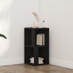 Gabinete Esquinero Negro Roble 33x33x67 cm Madera Elaborada de , Taquillas y armarios de almacenamiento - Ref: Foro24-862690,...