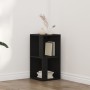 Gabinete Esquinero Negro Roble 33x33x67 cm Madera Elaborada de , Taquillas y armarios de almacenamiento - Ref: Foro24-862690,...