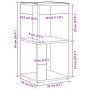 Gabinete Esquinero Negro Roble 33x33x67 cm Madera Elaborada de , Taquillas y armarios de almacenamiento - Ref: Foro24-862690,...