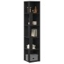 Gabinete Esquinero Negro Roble 33x33x164,5 cm Madera de , Taquillas y armarios de almacenamiento - Ref: Foro24-862693, Precio...