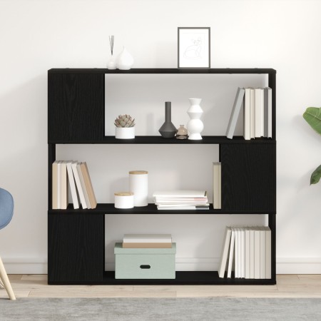 Estantería Negro Roble 100x24x94 cm Madera de , Muebles TV - Ref: Foro24-862696, Precio: 67,63 €, Descuento: -5%%