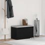 Banco de Hall Negro Roble 80x40x45 cm Madera Elaborada de , Bancos para recibidores y almacenamiento - Ref: Foro24-862701, Pr...
