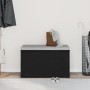 Banco de Hall Negro Roble 80x40x45 cm Madera Elaborada de , Bancos para recibidores y almacenamiento - Ref: Foro24-862701, Pr...