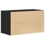 Banco de Hall Negro Roble 80x40x45 cm Madera Elaborada de , Bancos para recibidores y almacenamiento - Ref: Foro24-862701, Pr...