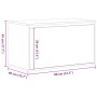 Banco de Hall Negro Roble 80x40x45 cm Madera Elaborada de , Bancos para recibidores y almacenamiento - Ref: Foro24-862701, Pr...