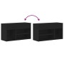 Banco Hall Negro Roble 60x30x45 cm Madera Compuesta de , Zapateros y organizadores de calzado - Ref: Foro24-862703, Precio: 6...