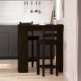 Mesa de Bar con Estante - Roble Negro, 102x50x103.5 cm, Hecha de Madera Ingenierizada de , Mesas de cocina y de comedor - Ref...