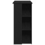 Mesa de Bar con Estante - Roble Negro, 102x50x103.5 cm, Hecha de Madera Ingenierizada de , Mesas de cocina y de comedor - Ref...
