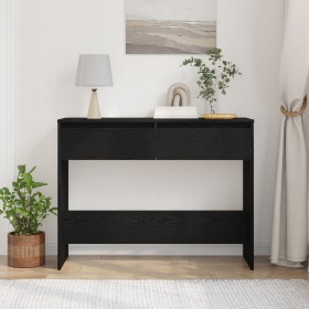 Mesa Consola de Roble Negro - 100x35x76.5 cm - Madera Engineered de , Mesas auxiliares - Ref: Foro24-862708, Precio: 77,20 €,...
