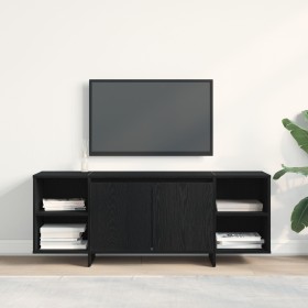 Stand para TV - Roble Negro - 120x30x40.5 cm - Hecho de Madera Elaborada de , Muebles TV - Ref: Foro24-862710, Precio: 94,54 ...