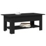 Mesa de café negra de roble, 102x55x42 cm, de madera de ingeniería de , Mesas de centro - Ref: Foro24-862711, Precio: 70,82 €...
