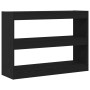 Librero/Divisor de espacio Negro Roble 100x30x72 cm Madera elaborada de , Librerías y estanterías - Ref: Foro24-862723, Preci...