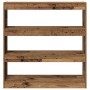 Armario para Libros/Divisor de Habitaciones - Madera Rústica - 100x30x103cm - Madera Elaborada de , Librerías y estanterías -...