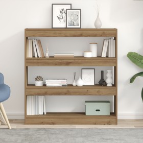 Armario de Libros/División de Espacio en Roble Artesanal - 100x30x103cm, Hecho de Madera Diseñada de , Librerías y estantería...