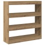 Armario de Libros/División de Espacio en Roble Artesanal - 100x30x103cm, Hecho de Madera Diseñada de , Librerías y estantería...