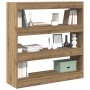 Armario de Libros/División de Espacio en Roble Artesanal - 100x30x103cm, Hecho de Madera Diseñada de , Librerías y estantería...