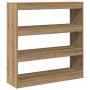 Armario de Libros/División de Espacio en Roble Artesanal - 100x30x103cm, Hecho de Madera Diseñada de , Librerías y estantería...