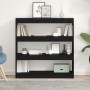 Mueble para libros / Separador de ambientes Roble negro 100x30x103cm Madera resistente de , Librerías y estanterías - Ref: Fo...