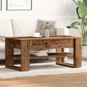 Mesa de café de madera reciclada 102x55x45 cm de madera de ingeniería de , Mesas de centro - Ref: Foro24-862727, Precio: 80,8...