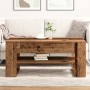 Mesa de café de madera reciclada 102x55x45 cm de madera de ingeniería de , Mesas de centro - Ref: Foro24-862727, Precio: 80,8...