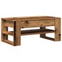 Mesa de café de madera reciclada 102x55x45 cm de madera de ingeniería de , Mesas de centro - Ref: Foro24-862727, Precio: 80,8...