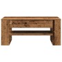 Mesa de café de madera reciclada 102x55x45 cm de madera de ingeniería de , Mesas de centro - Ref: Foro24-862727, Precio: 80,8...