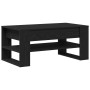 Mesa de café Negra de Roble 102x55x45 cm de Madera de , Mesas de centro - Ref: Foro24-862729, Precio: 79,38 €, Descuento: -5%%