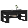 Mesa de café Negra de Roble 102x55x45 cm de Madera de , Mesas de centro - Ref: Foro24-862729, Precio: 79,38 €, Descuento: -5%%