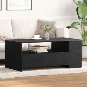Mesa de Café de Roble Negro 102x55x43.5 cm Hecha de Madera Ingenierizada de , Mesas de centro - Ref: Foro24-862733, Precio: 1...