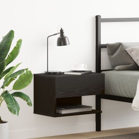 Armario de Noche de Pared de en Madera de Roble Negro de , Mesitas de noche - Ref: Foro24-862734, Precio: 44,93 €, Descuento:...