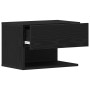 Armario de Noche de Pared de en Madera de Roble Negro de , Mesitas de noche - Ref: Foro24-862734, Precio: 44,93 €, Descuento:...